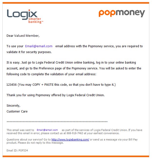 Paying People with PopMoney