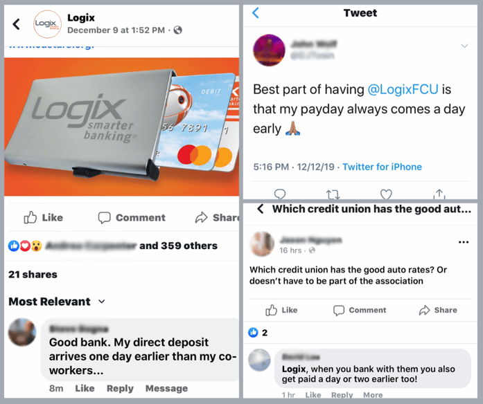 What Logix members are saying about early payday