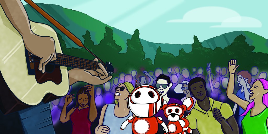 Logix enjoying a concert