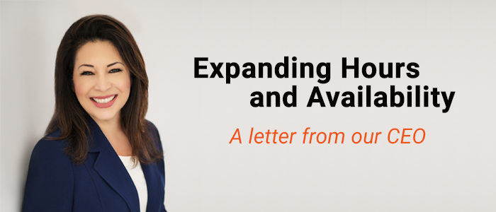 Letter From CEO - Expanding Hours